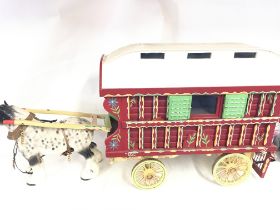 A Scratch Built Gypsy Caravan and Horse. Approxima
