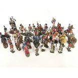 A Collection of Die-Cast Soldiers mostly Delprado.