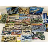 A collection of Various Aircraft Model Kits includ