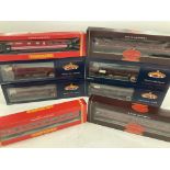 A Box Containing a Collection of Boxed 00 Gauge Coaches. Including Hornby and Bachmann.