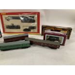 Collection of boxed and loose railway coaches and wagons by Hornby.Bachmann . Dapol and Mainline