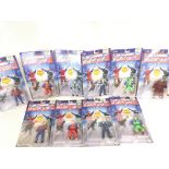 A Collection of Carded Super Mario Bros Figures.