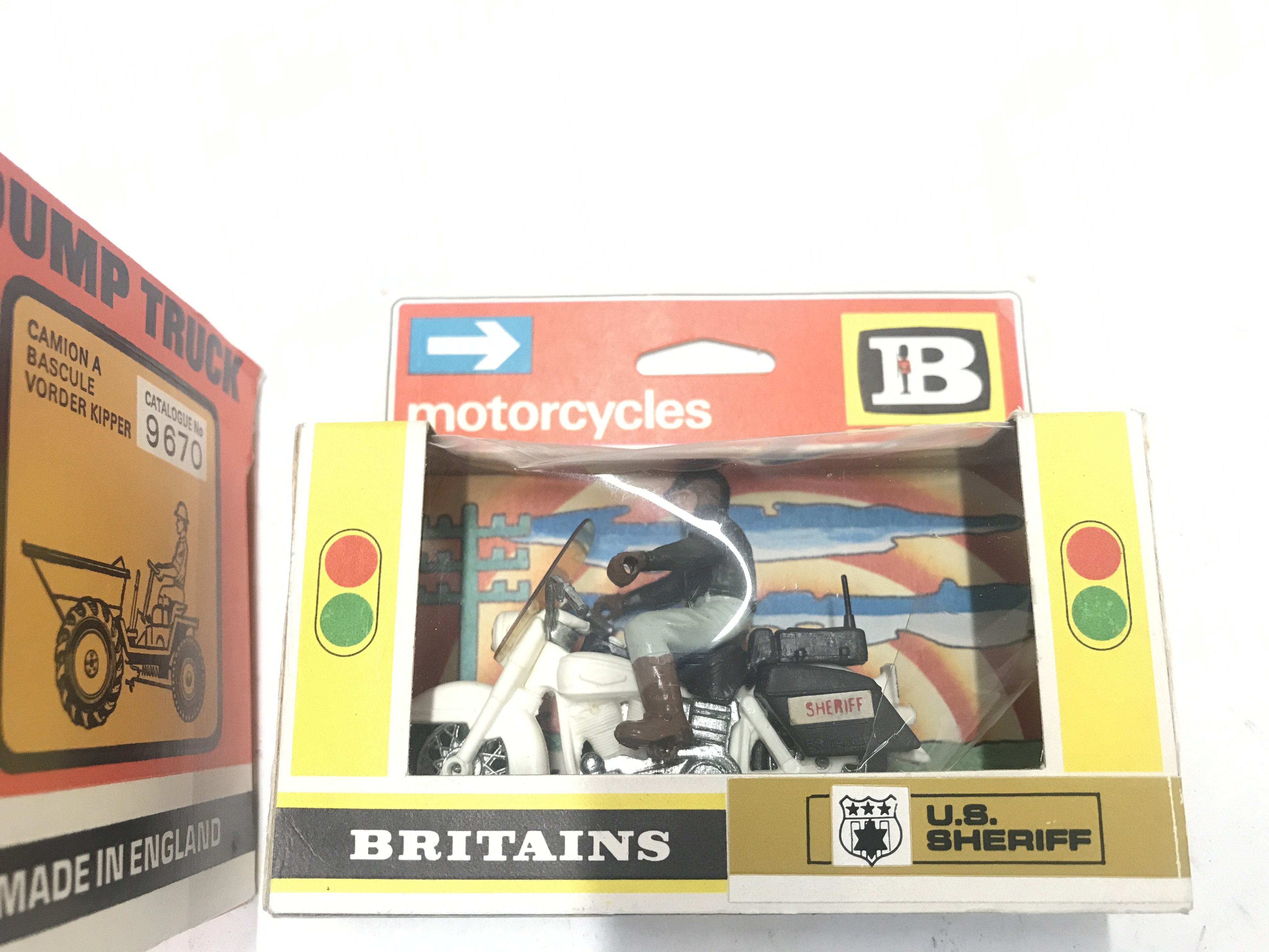 A pair of Britain's boxed diecast models. A dump truck and a us sheriff. - Image 3 of 4