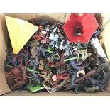 A Box Containing a Collection of Playworn toy sold