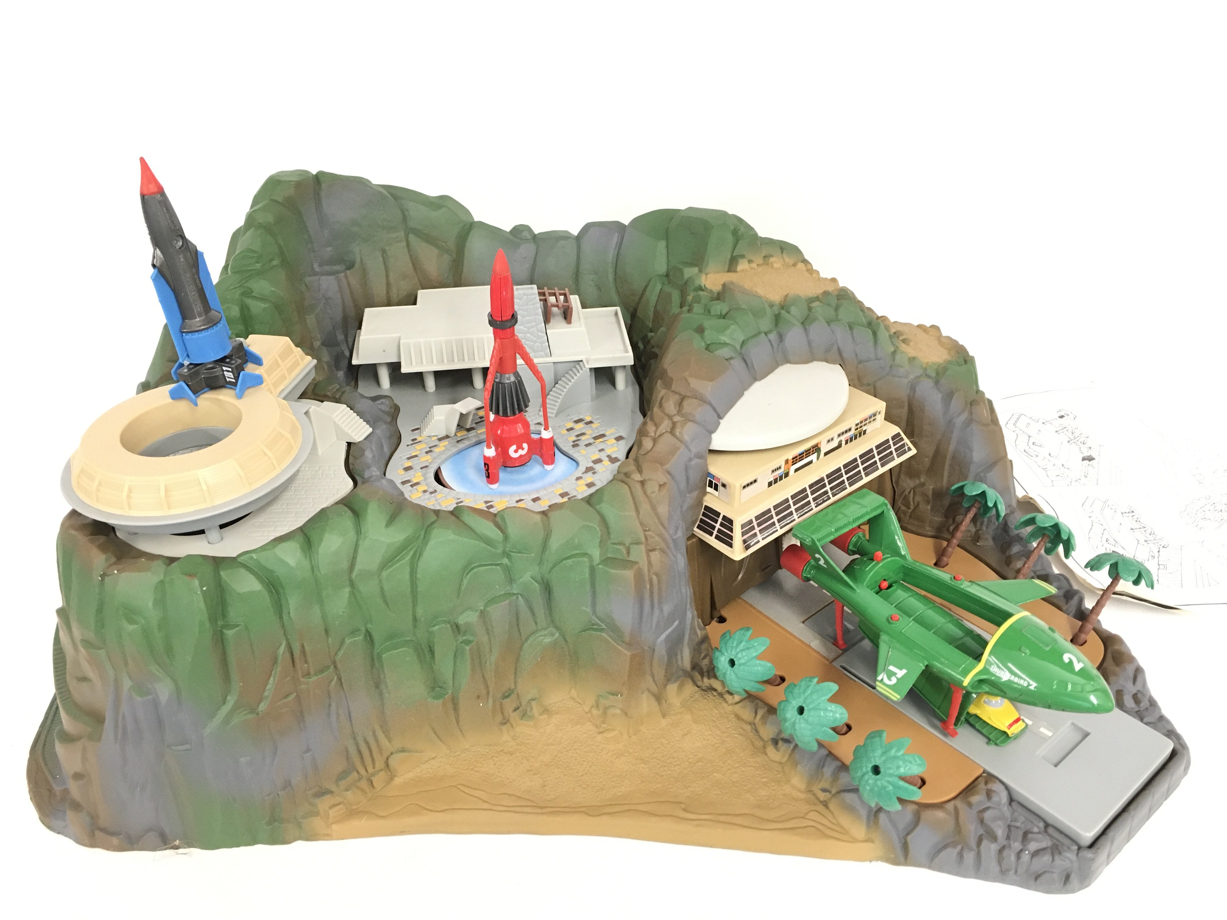 A Boxed Thunderbirds Tracey Island with Vehicles.