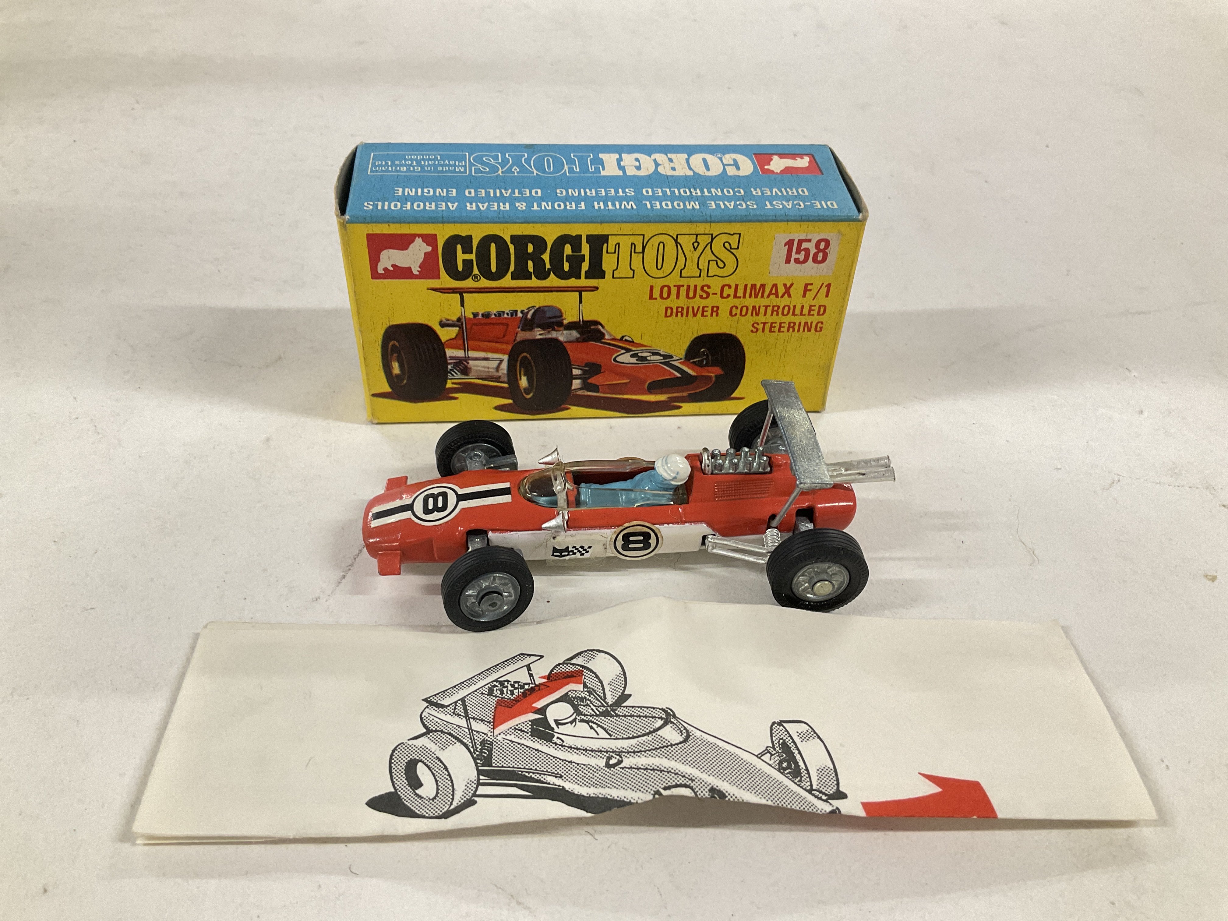 A Boxed Corgi Lotus-Climax F/1 #158