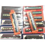 A Box Containing a Collection of Boxed 00 Gauge Co