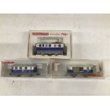A Boxed Fleischmann N Gauge Track Cleaner And 2 Coaches.