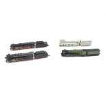 Collection of four loose Dapol locomotives each with tender N gauge