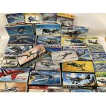 A collection of Various Aircraft Model Kits. All c