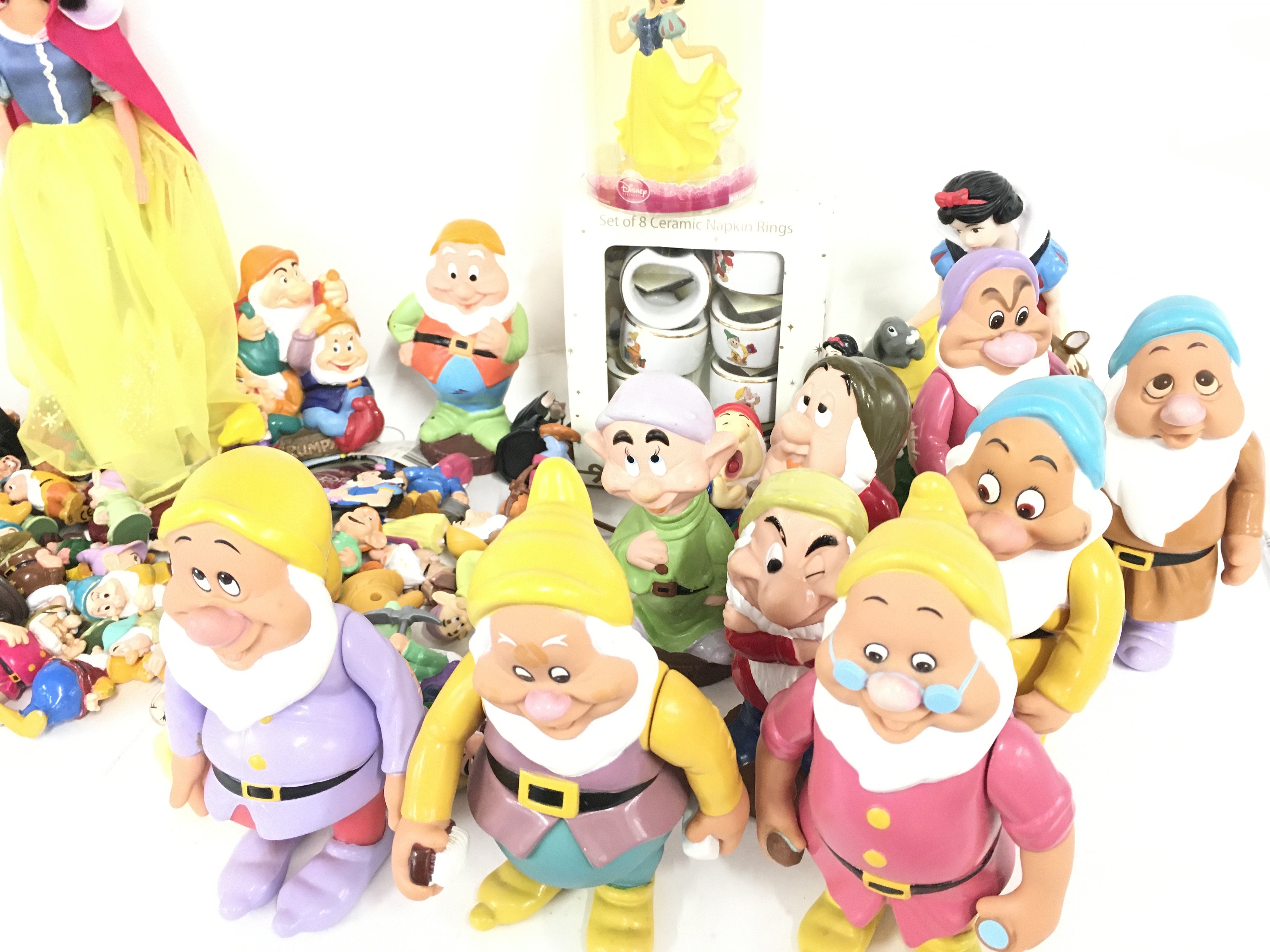 A Collection of plastic Snow White Figures and ite - Image 3 of 3