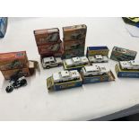 Collection of boxed Matchbox police vehicles in original boxes. Box7