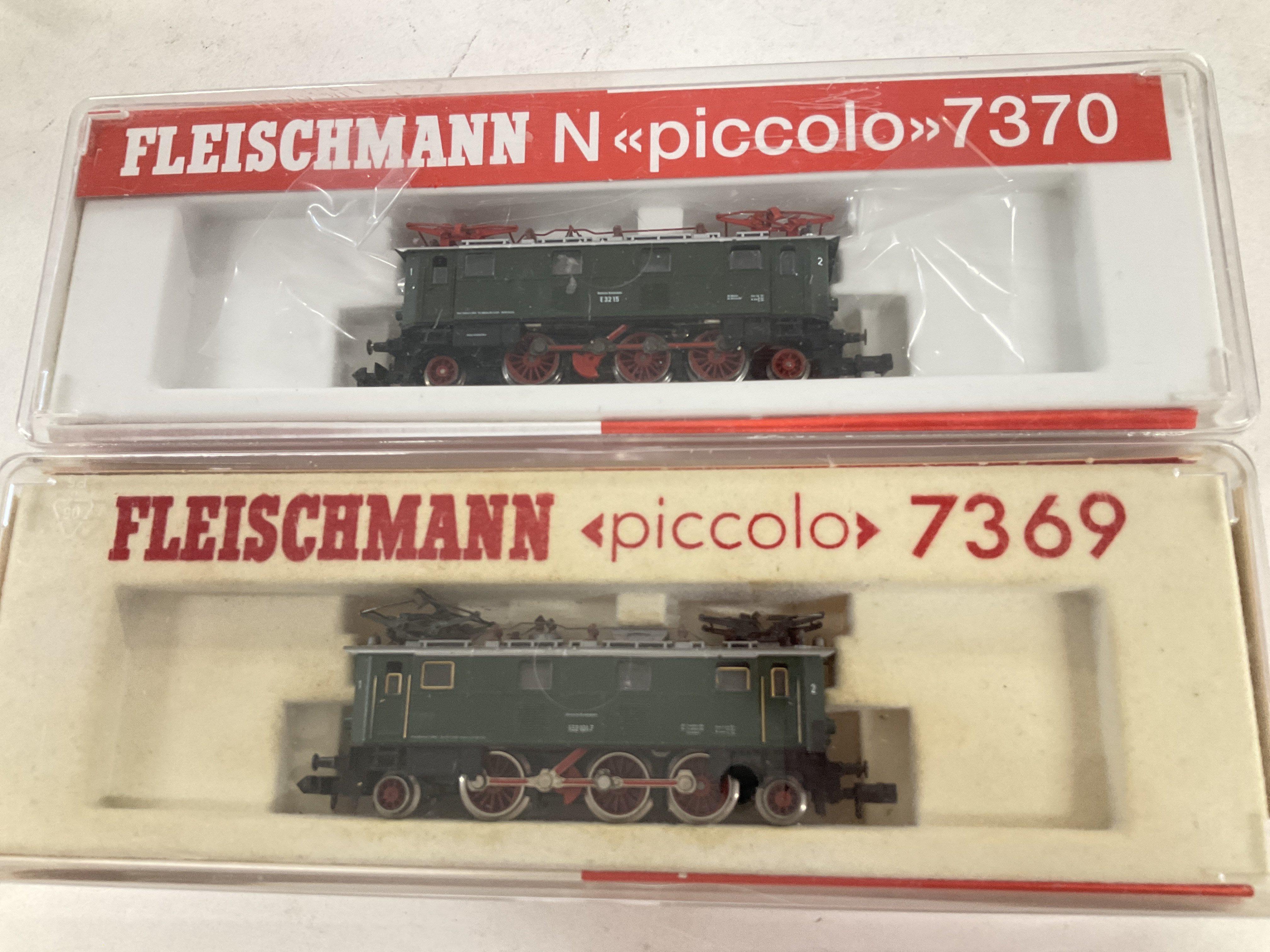 2 Boxed Fleischmann N Gauge Diesel Electric Locos.