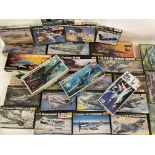 A Collection of Various Aircraft Model Kits mostly