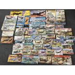 A Box Containing A Large Collection of Airfix. Mat