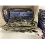 Large Box of Hornby Dublo railway track and accessories many boxed 00gauge