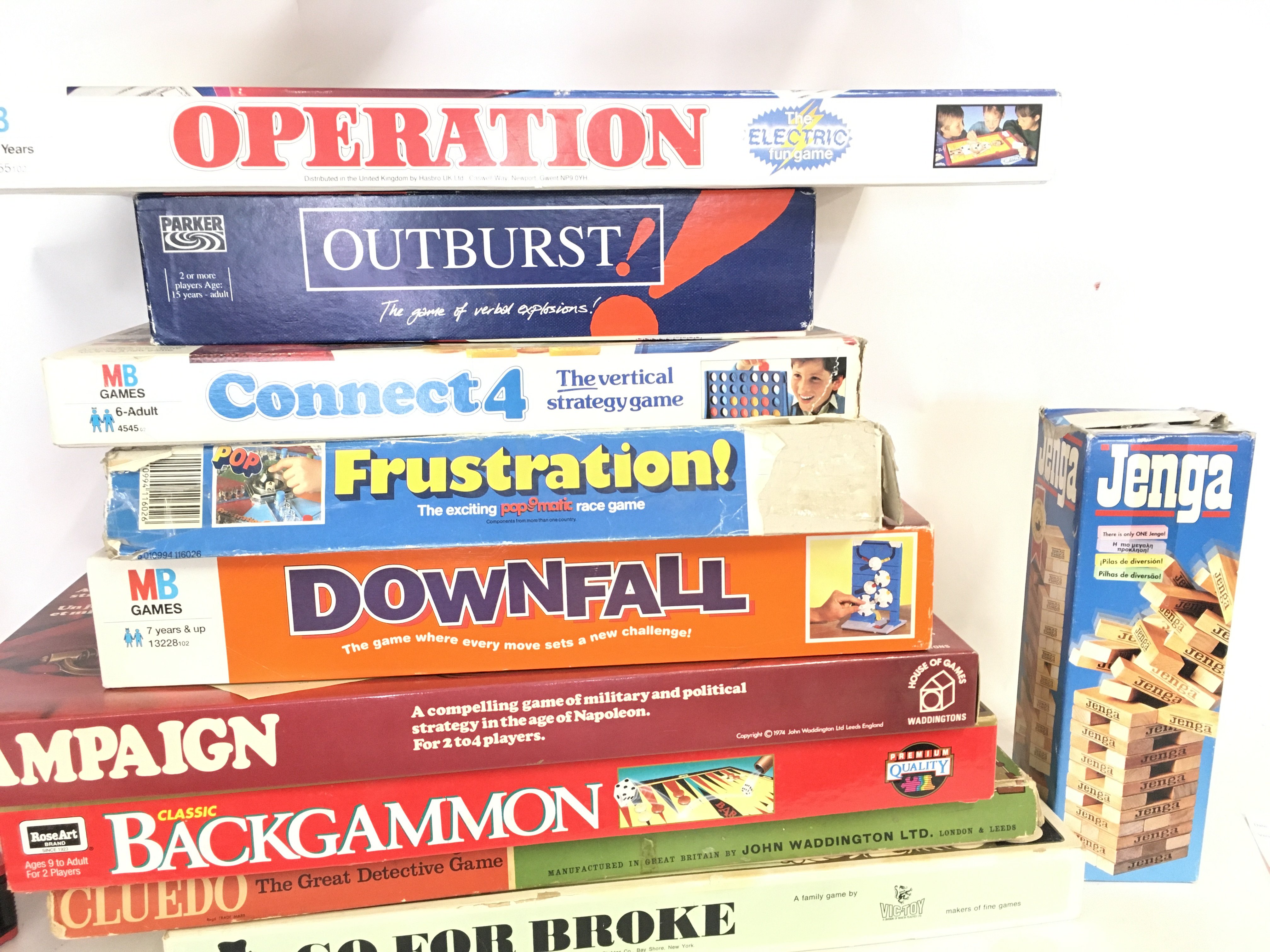 A Collection of Various Board Games including Back