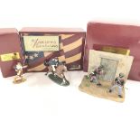 3 X Boxed Britains including Colonel George Rogers Clark #17537. Paul Revere on Horseback #17216 and