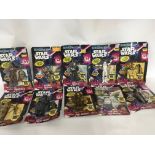 A Collection of Star Wars Bendems Figures includin