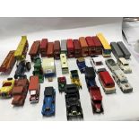 Collection of playworn model vehicles by various manufacturers including corgi and others. 11