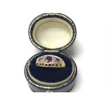 18ct Ruby & diamond ring