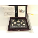 1996 U.K. silver anniversary collection with COA.