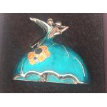 Clarice Cliff enamelled brooch