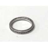 18ct white gold half eternity ring