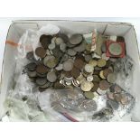 A collection of various GB and foreign coins and b