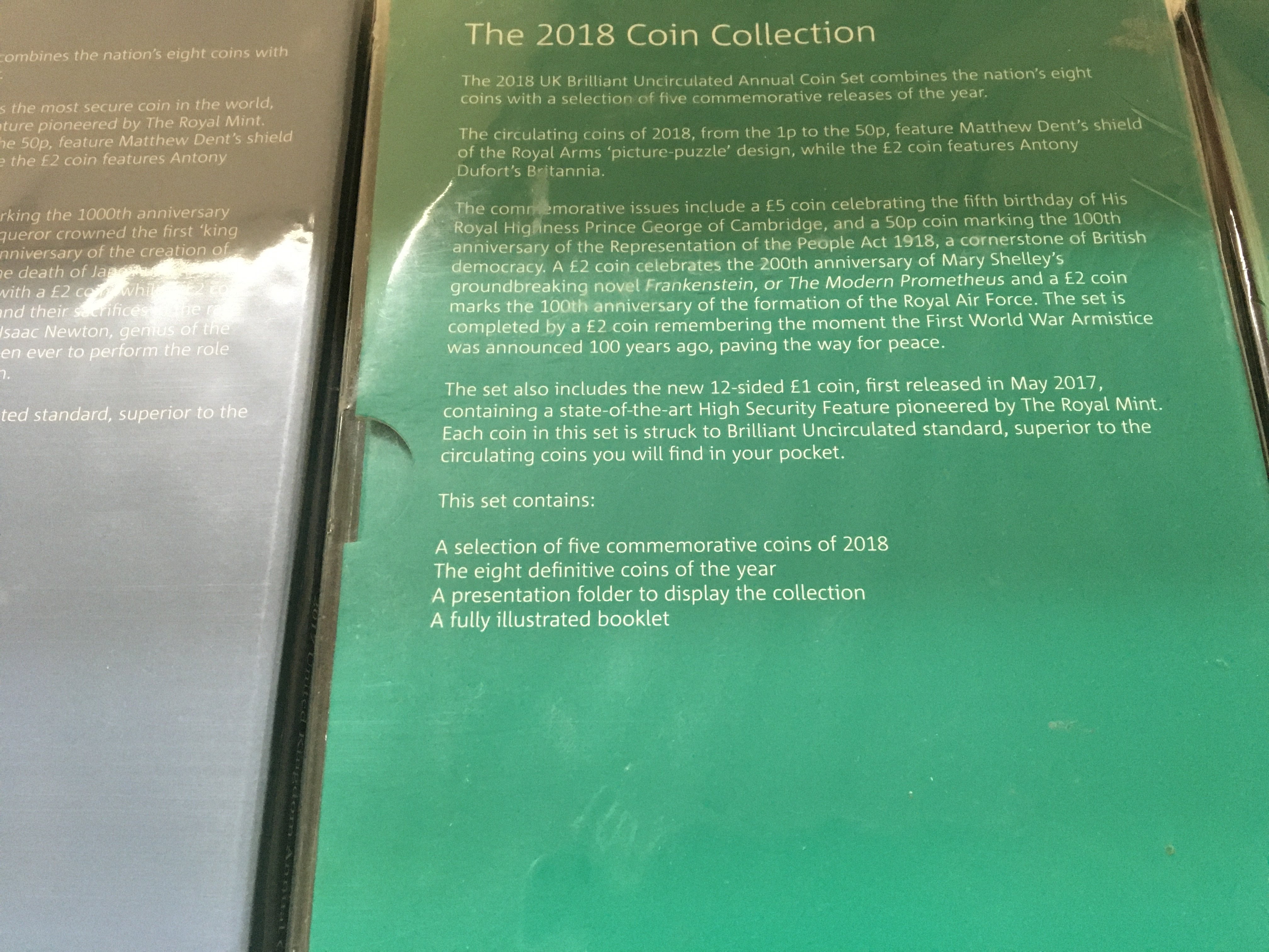 3 x United Kingdom annual coin sets. Including 201 - Image 3 of 4