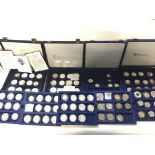 A large collection of various coinage including th