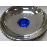 A Norwegian Otter Havl silver dish the centre with