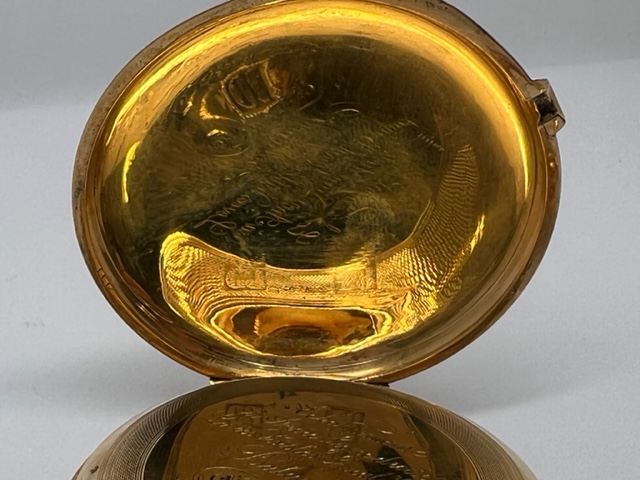 18ct gold full hunter pocket watch - Image 7 of 7