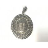 A large antique Birmingham hallmarked locket