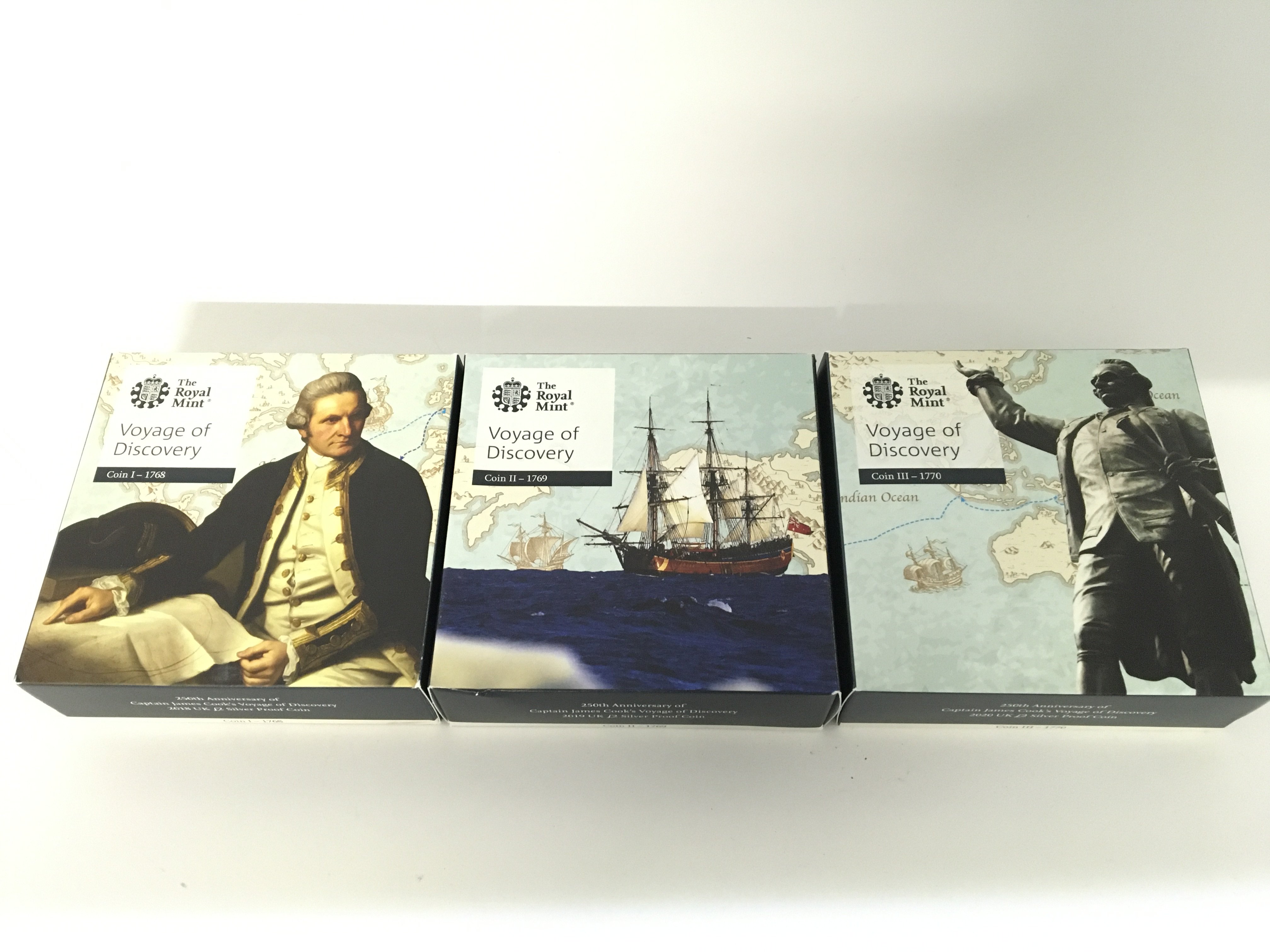 3 x captain James Cooks voyage of discovery Â£2 si