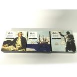 3 x captain James Cooks voyage of discovery Â£2 si