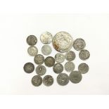 A small collection of pre 1946 George III, Victorian and later coinage, used and circulated.