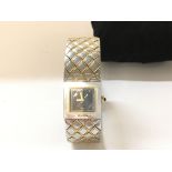 A Chanel gold and steal Matelasse ladies watch fro