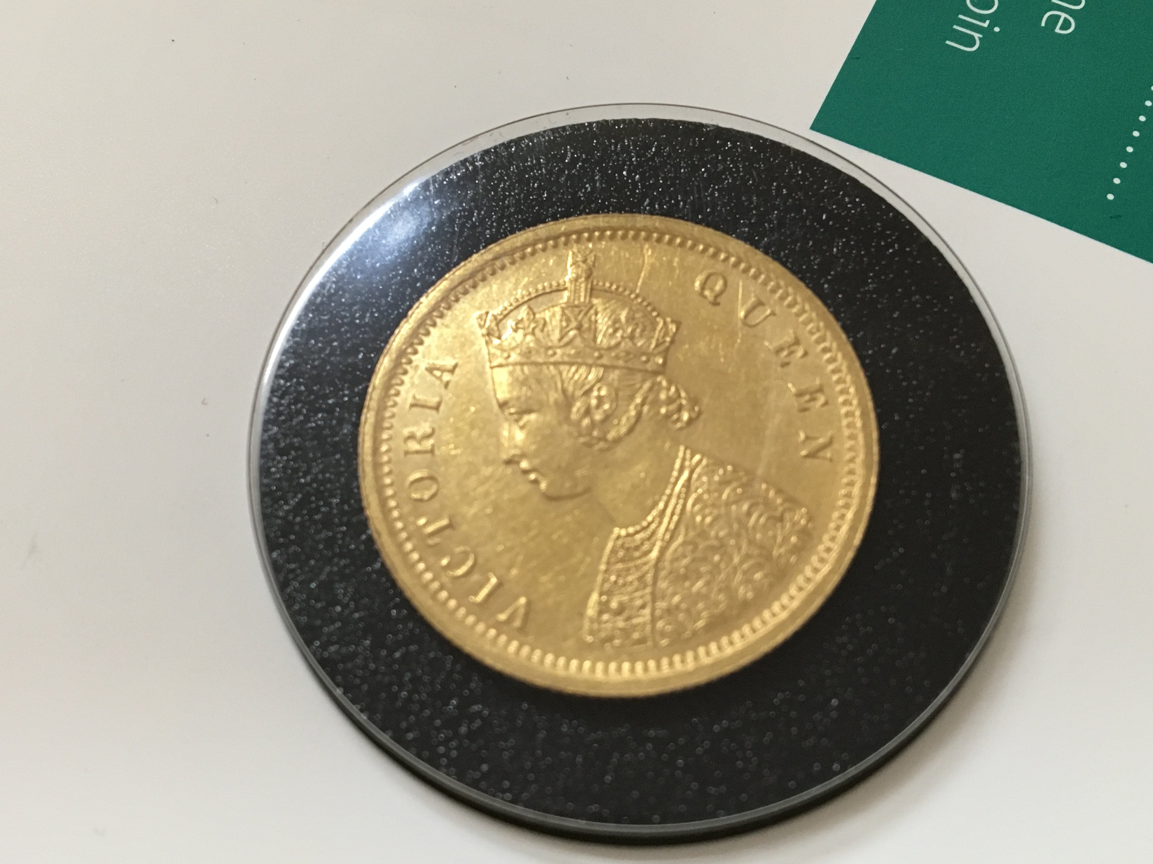 A victoria 1862 Mohur graded by royal mint as Extr