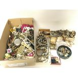 A box of costume jewellery.