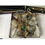 Mixed lot watches and costume jewellery