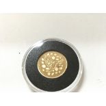 2018 dove of peace gold proof Â£1 coin. Number 170