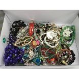 A box of costume jewellery.