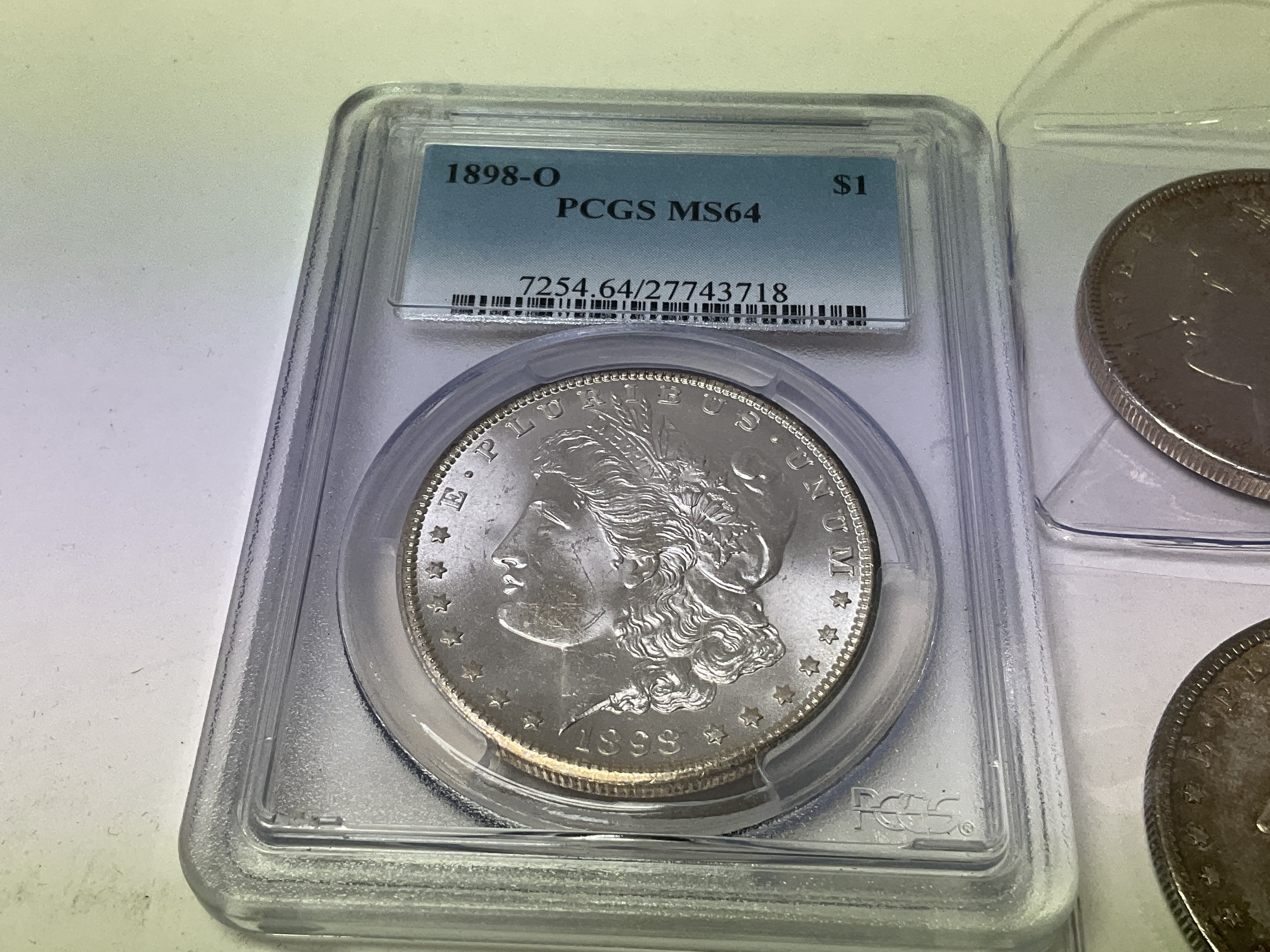 A PCGS graded 1898 New Orleans silver dollar toget - Image 3 of 5