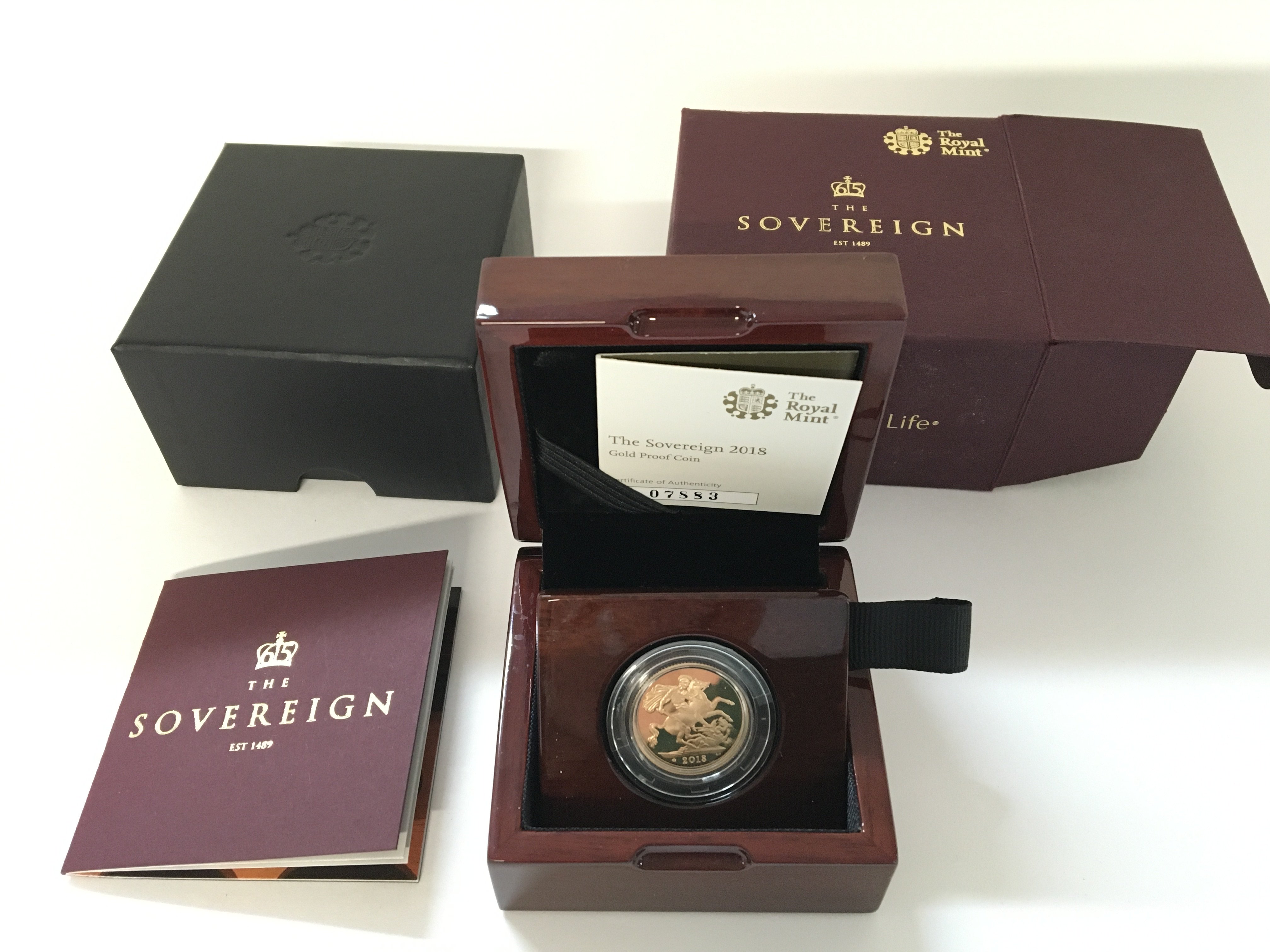 2018 full gold proof sovereign.