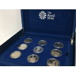 A set of Royal Mint proof coins the Queens Diamond