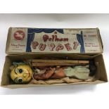A boxed Pelham Puppet of Mr Turnip.