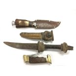 An African dagger with a steel blade together with