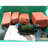 A Hornby O gauge train set and track comprising a