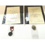 WW2 German Eastern Front Medal and Silver Badge wi